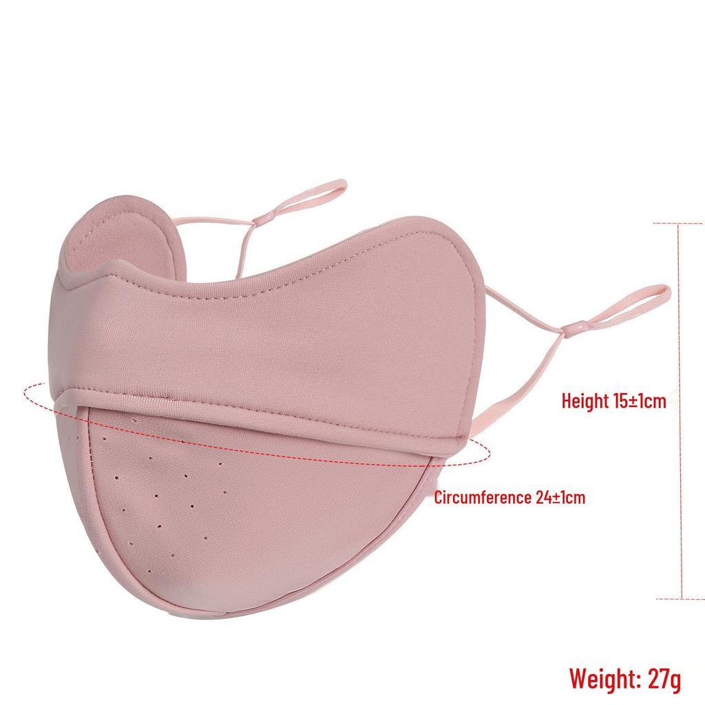 Breathable Warm Cycling Mask - Autumn/Winter Sun & Cold Protection with Ear and Nose Bridge Design