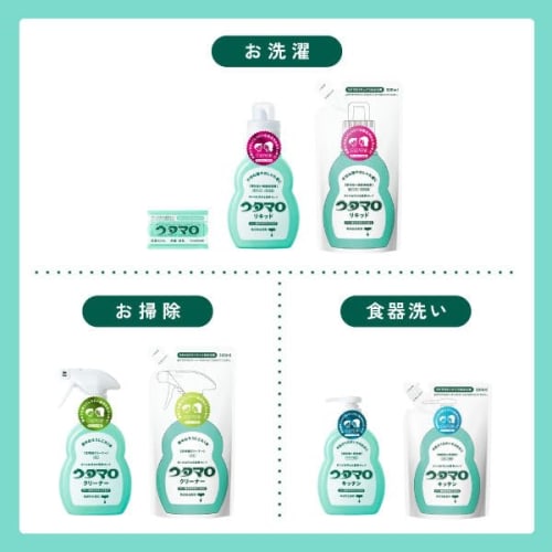 Bulk Purchase: Toho Utamaro Cleaner, 1 X 400ml Bottle + 2 X 350ml Refills. Ideal for Home Cleaning and Refilling.