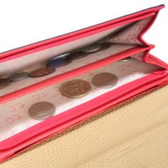 Tsumori Chisato Women's Long Flap Wallet, Shrink Combination, Yellow