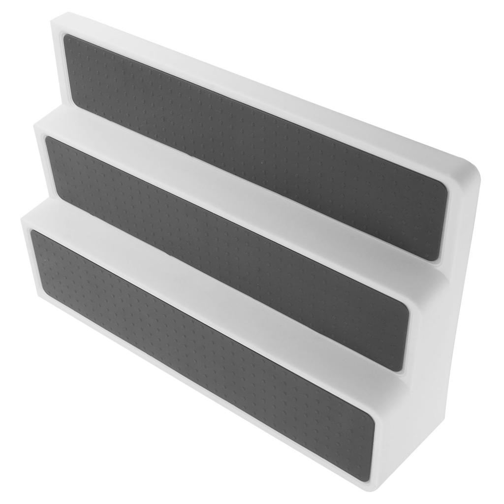 Kryddställ med 3 våningar, expanderbar trapphylla, köksorganisatör för skåp, bänkskiva