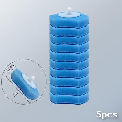 5Pcs Bathroom Disposable Toilet Brush Cleaning No Dead Corner Wash Toilet Brush
