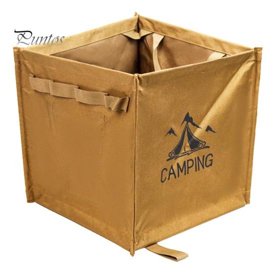 

Многофункциональный ящик для хранения объемом 33 л с ручкой. Конструкция большой емкости. Прочная несущая способность для наружного использования. Складная корзина для хранения мусора. хаки