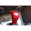 For Benz C-Class Central Console Gear Shift Knob Cover Red Carbon Fiber 2004-14