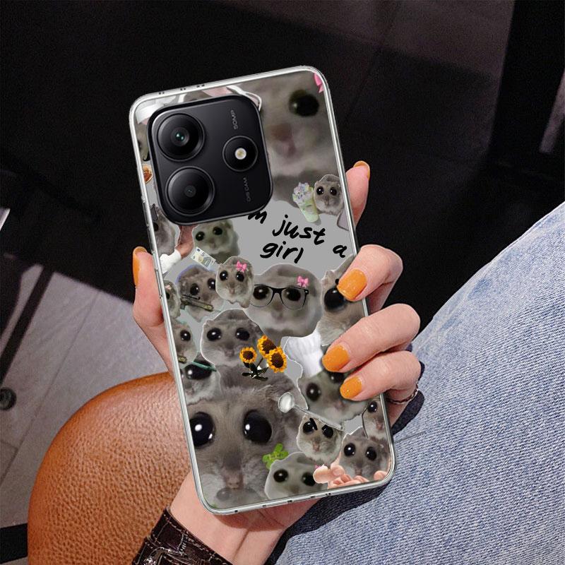 

Funny Sad Hamster Meme Phnoe Case for Phnoe Case for Xiaomi Redmi Note 15 14 14S 13 Pro Plus 12 12S 11S 11E 10S 10 11T 5G Unique Redmi Note 10 4G