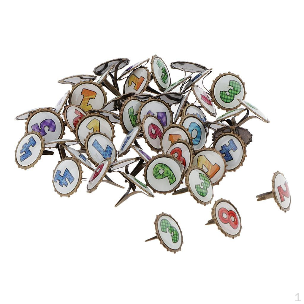 Fasteners, Multi Color 6 Styles to Select