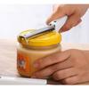 Adjustable Stainless Steel Cap Opener, Anti-Slip Kitchen Jar Bottle Opener Tool, Labor-Saving Lid Gripper for Tight Lids