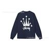 3. Cross-border Stuart long-sleeved printed t-shirt American trendy cylindrical cloth casual loose men and women the same style