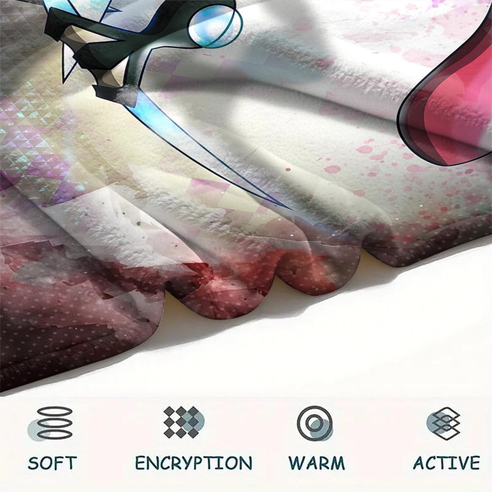 Mugen the Frog  Print Flannel Blanket, High quality Comfortable for All Seasons, Home Decor, Warmth and Comfort