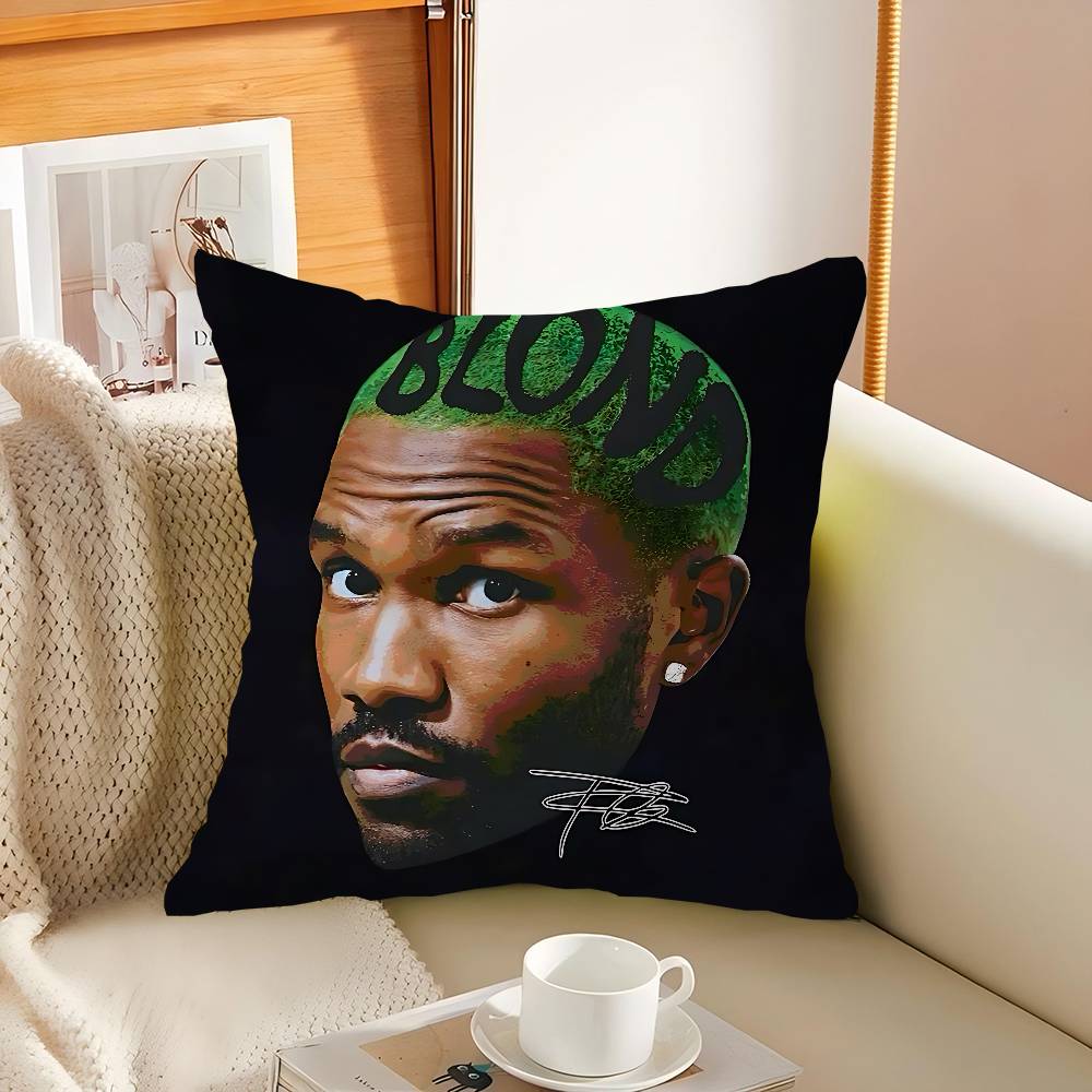 Singer Frank Ocean B-Blonde Pillow Case Throw Pillow Chair Seat Cushion Nap Pillows Cushion Seat Soft Pad Pillow Sofa Cushion