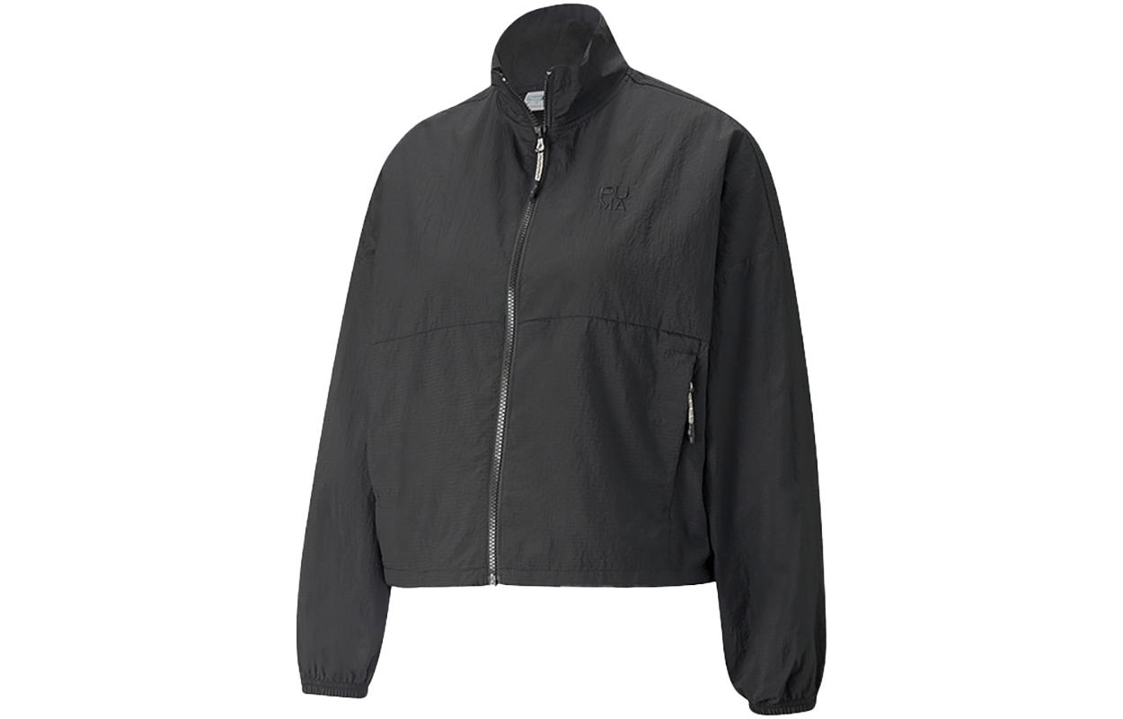 PUMA Jackets Women s Black Stand Collar Moderate Other 536370-01 L