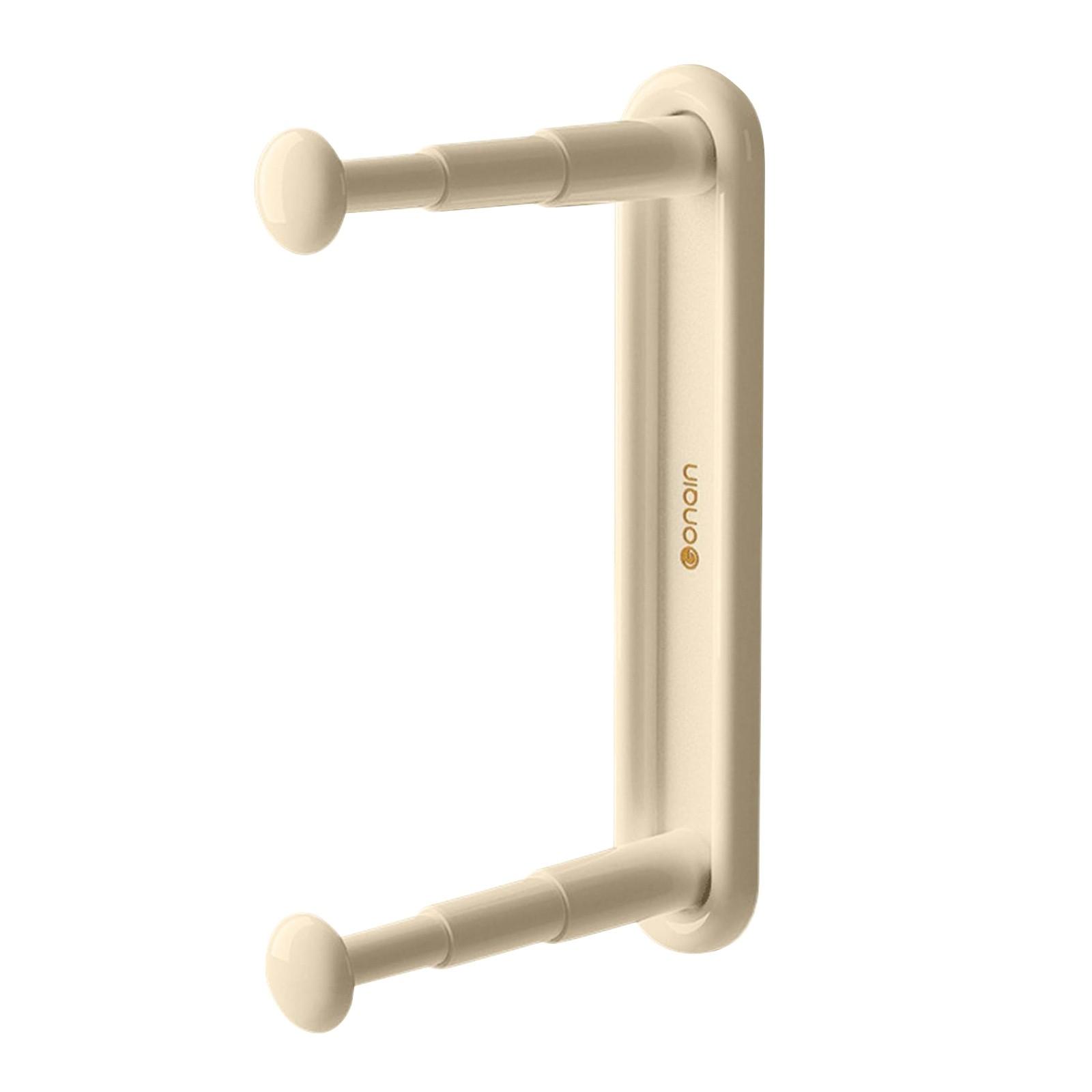 

Onoin Adjustable Wall Mounted Storage Rack Telescopic Design Space Saving Bathroom Kitchen Organizer Shelf Holder One Size бежевый