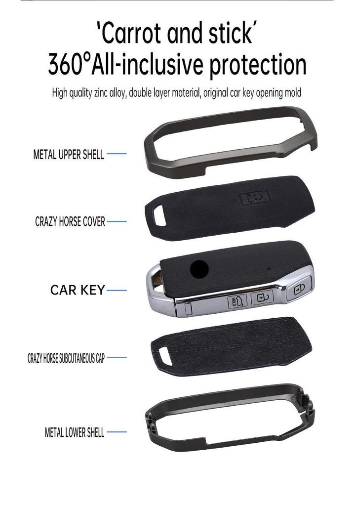 Kia Sportage K5/K2/KX5/K4/K3 Sorento Key Case Protective Shell Buckle.