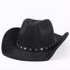 Beliebter europäischer und amerikanischer klassischer Wildleder Western Cowboyhut, Mode für Damen und Herren, großer Schirmhut Sonnenschutz