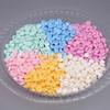 Hollow Back Granules Beads Filler Round Shape Slime Filler Pellets  Sensory Toy Making