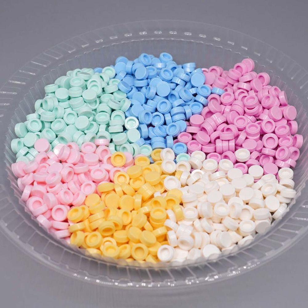 Hollow Back Granules Beads Filler Round Shape Slime Filler Pellets Sensory Toy Making