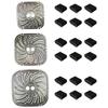 Tapetes de Cozinha para Air Fryer de Metal Tapetes Quadrados para Grelhar Base de Aço Carbono para Air Fryer Prato para Air Fryer Adequado para Assar
