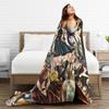 Natsu Erza Lucy Happy Blanket Velvet Spring Fairys Tails  Portable Lightweight Thin Throw Blanket for Home Couch Rug Piece