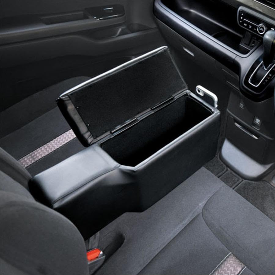 Front Bench Armrest Console for Kei Car ZERO REVO K-VAN ZR-129 (Black)