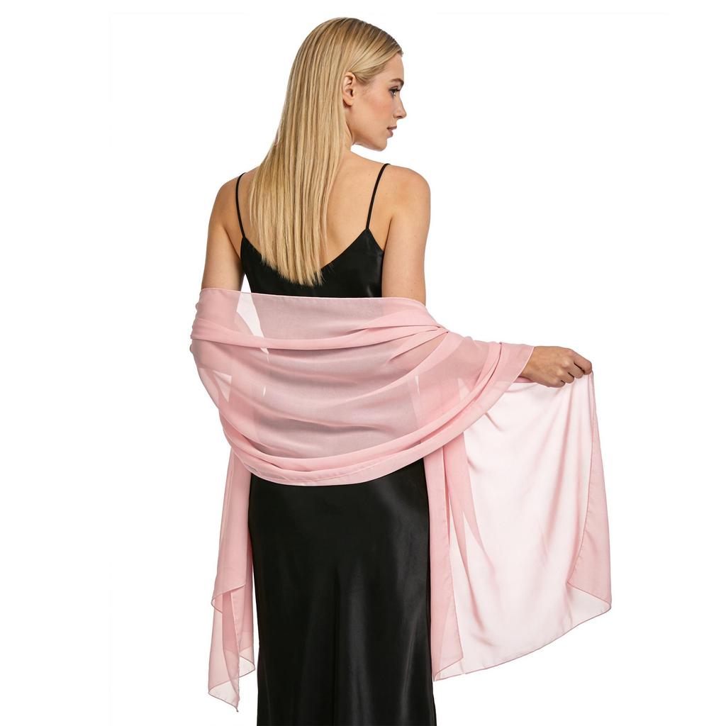 Elegant Chiffon Shawl for Evening Gowns, Bridesmaids, Weddings, Qipao & Parties