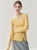 2025 Autumn/Winter Women's Slimming Cashmere Cardigan with Slant Pockets