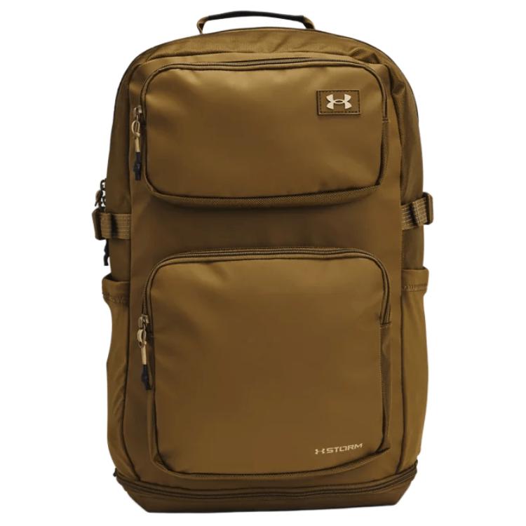 Новый рюкзак Under Armour из нейлона с полиэстером и эластичным волокном, обычный, мужской, верблюжьего цвета 1378412-498