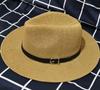 Hat Women's Summer Grass Yarn Simple Neutral Men's and Women's Sun Hats for Outdoor Travel and Leisure