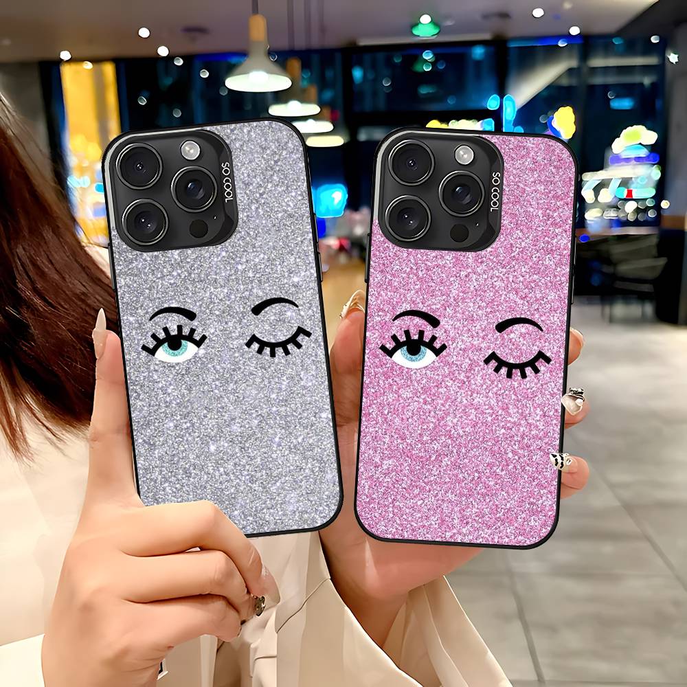 Hot D-Chiara -A-Ferragnis Eyes Phone Case For IPhone 17 16 15 14 13 12 11 Pro Max Plus Color Shockproof Back Silver Cover