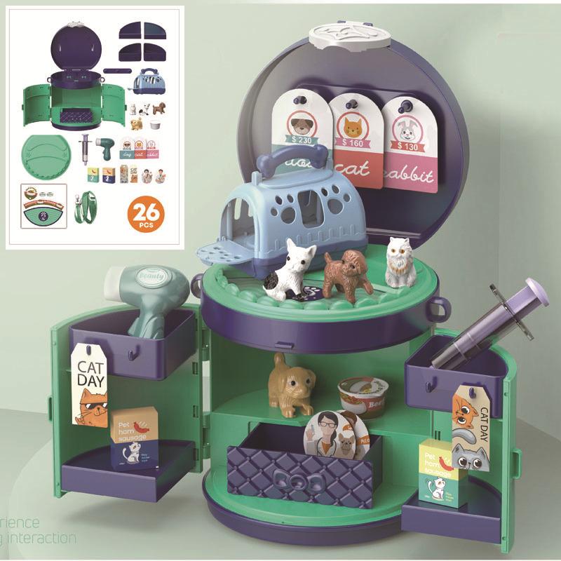 Children'S Simulation Play House Makeup Jewelry Candy Supermarket Medical Tools Handbag Gift Toy Set
