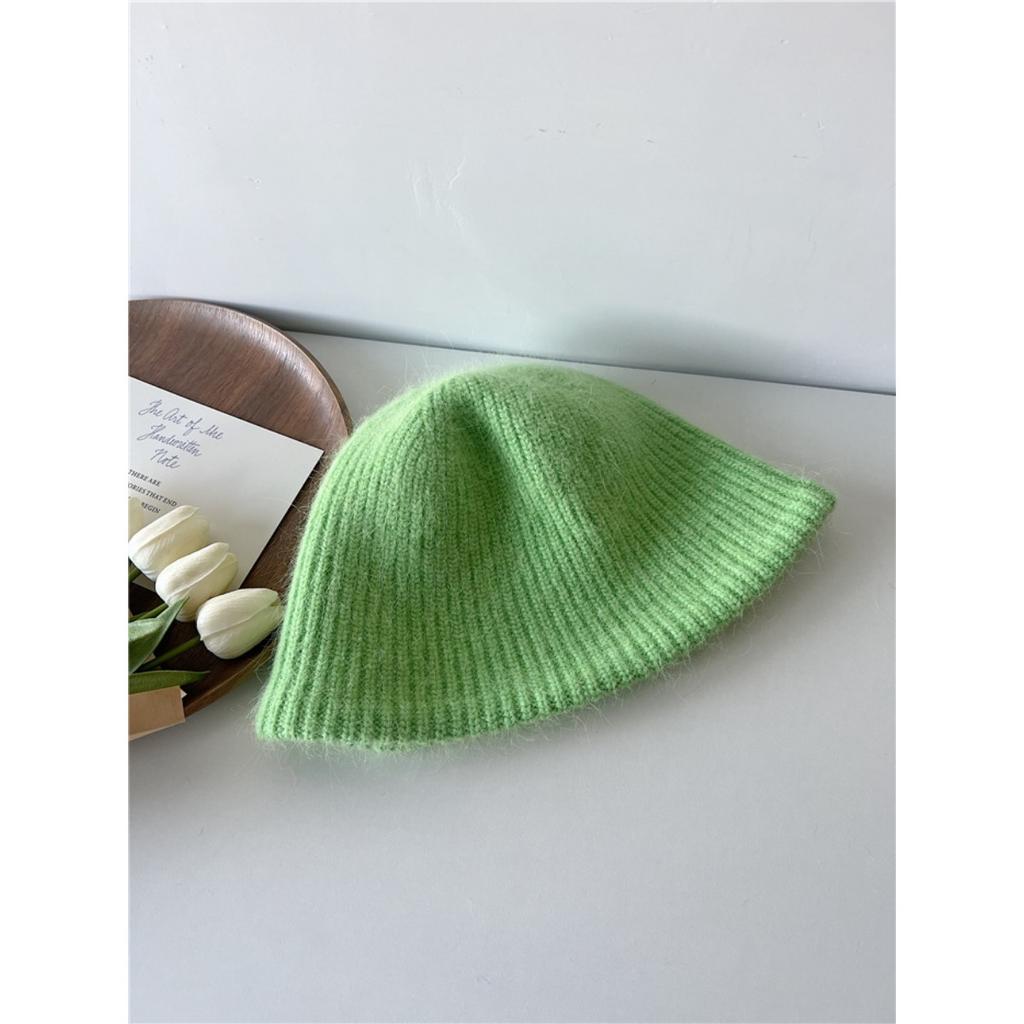 Soft Rabbit Hair Knitted Hat Winter Thickened Warm Wool Hat Hundreds Of Fisherman's Hat Cold Protective Ear Hat Women's Hat
