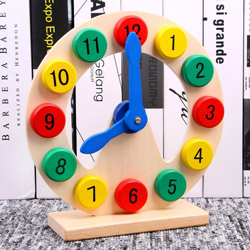 Montessori Educational Clock: Early Learning Math and Number Recognition Toy for Children