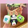 Irresistibly Cute Plush Panda Keychain In Bamboo Wealth Style For Perfect Gift Idea