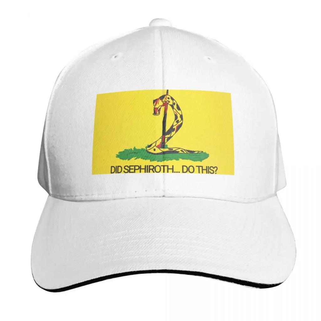 Did Sephiroth Do This Gadsden Flag Baseball Cap Sun Hat For Children Gentleman Hat Sailor Cap for Men Sunscreen Caps Women Mens