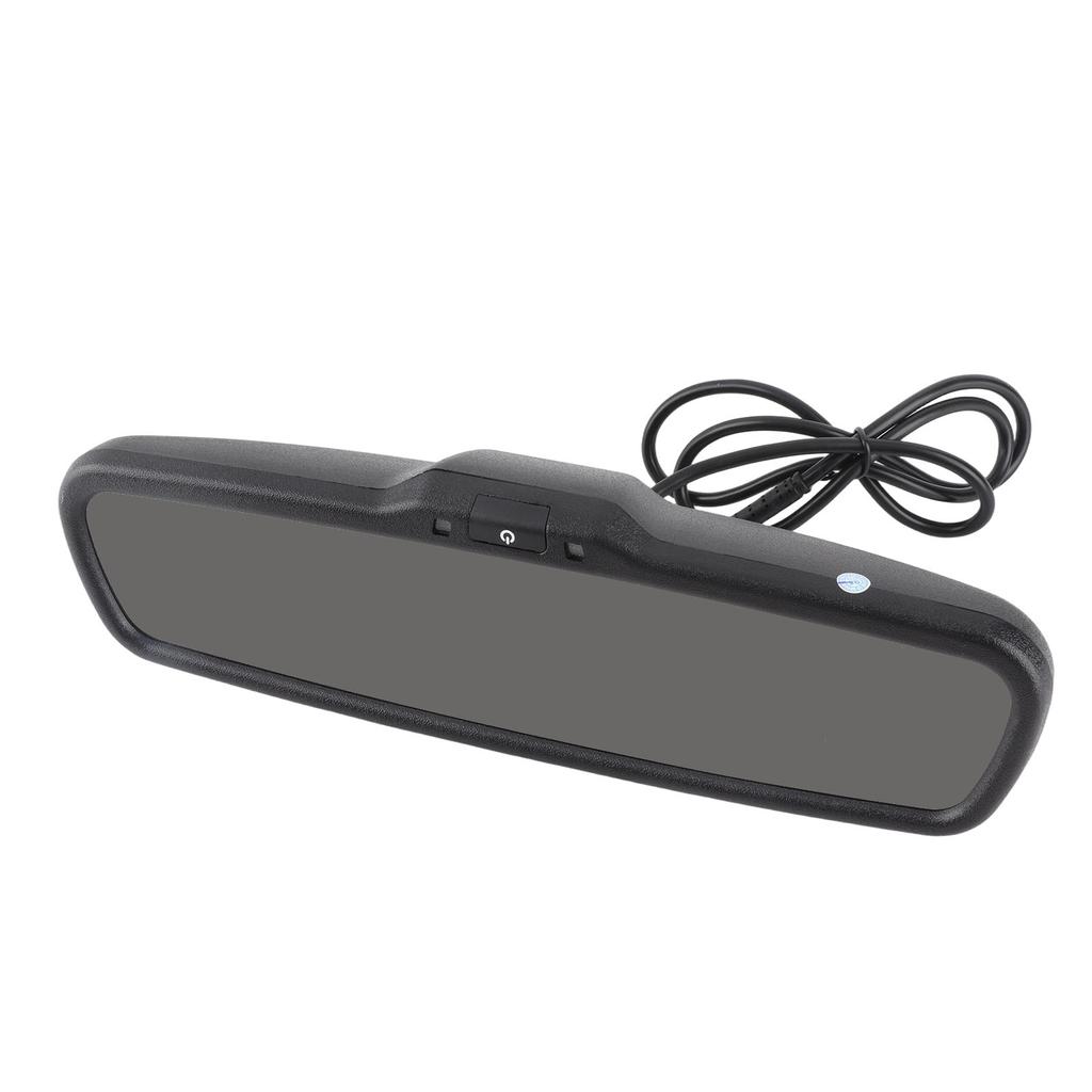 Car Rrview Mirror Monitor, 4.3 Inch Auto Dimming Car Rrview Mirror Monitor with Bracket Black Rrview Monitor for Car
