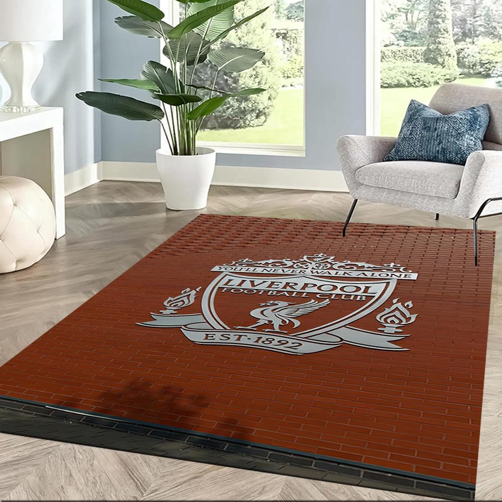 Liverpool Football Club Carpet Suitable For Foyer Balcony Living Rooms Dining Room Antislip Rug Anime Office Decor