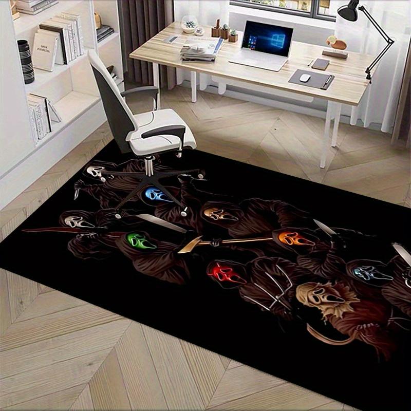 Scream, Ghostface, Horror Office Carpet Soft Polyester Entrance Carpet Washable Non Slip Machine Was