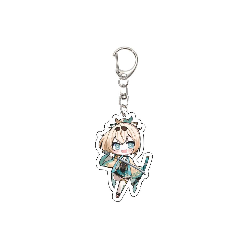 55MM Anime Hololive Keychain Hoshimati Suisei/Natsuiro Matsuri/Akai Haato Key Chain Acrylic Model Plate Christmas Gifts