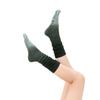 Gradient Five-Toe Non-Slip Yoga Socks - Women's Fitness & Pilates Slouch Cotton Calf Socks
