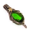Chrome Diopside Handmade Gemstone Pendant, 999 Copper Wire Wrapped Pendant, Unique Design Jewelry Pendant