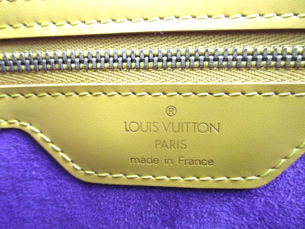 Authentische LOUIS VUITTON Epi Leder Gelbe Tragetasche Shopper Tasche Saint Jacques Groß #a412 Überholt