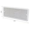 1pcs 62445480 Campervan For Thetford Fridge Vent Mounting Grille 62445480 Caravan -Motorhome Easy Installation 483x186mm