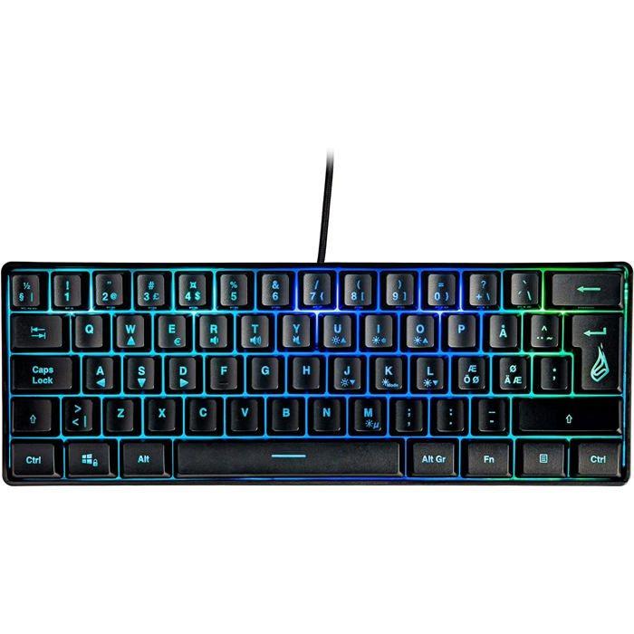 VERBATIM 48702 CLAVIER RVB X1 QWERTY NORDI