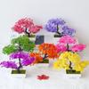 Gartenarrangement Ornamente Plastikpflanzen Bonsai Kleiner Baum Topf Kunstpflanze Topfblume Heim Zimmer Tischdekoration