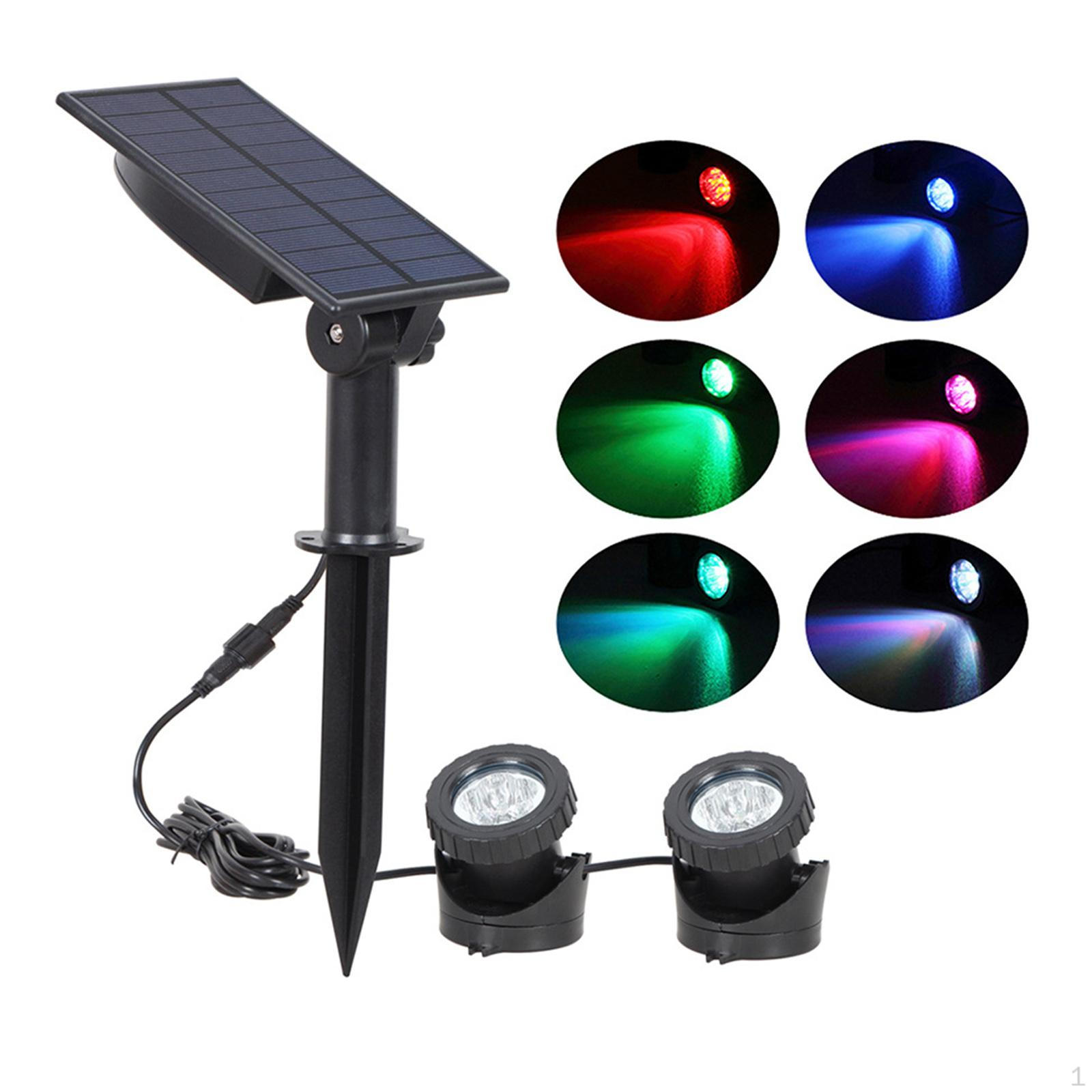 Лампа Садовая Водонепроницаемая Пруд Фонтан 2 Lamps