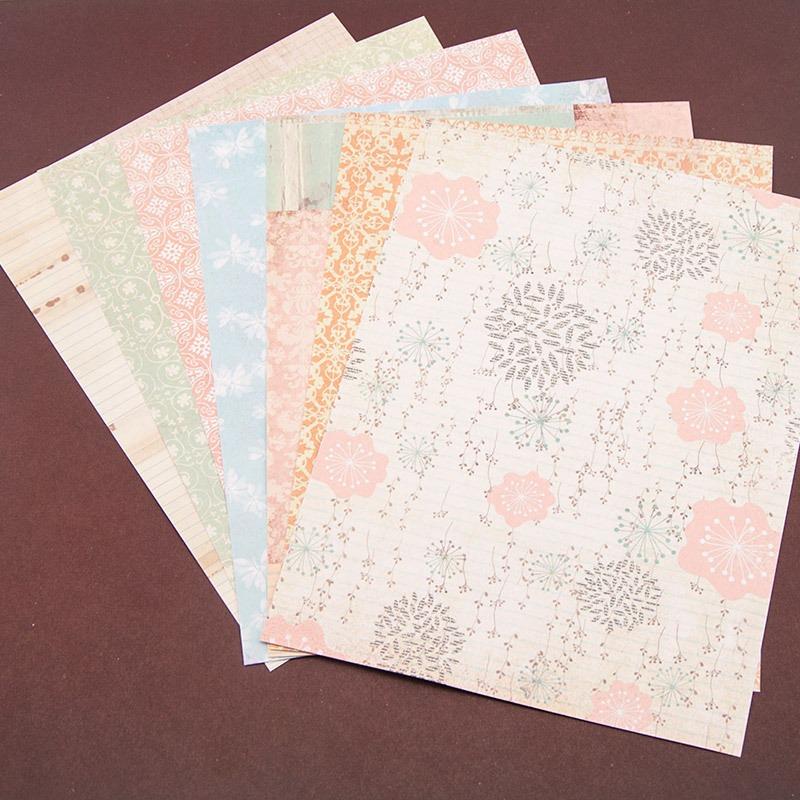 14Sheets Flower Craft Paper Pads Cutting Dies Art Background Origami Scrapbooking Card Making