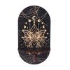 Crystal Shelf Display Wall Stand Wooden Carving Pattern Home Candle Holder Craft Display Stand Boho Style Crystal Hanging Stand