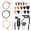 36PCS Set Guitar Strings Changing Accessories Including Capo Winder Cutter Thumb Pick Nut Bridge