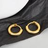 Stylish Minimalist Hollow Round Hoop Earrings For Women Chic Simple Circle Ear Cuffs Fashion Jewelry Accessories