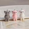 Charming 3D Cartoon Cat/Bear Keychain Cute Animal Bag Decoration for Women Girls Stylish Keychain for Car Keys and Bags