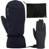 Snowboard Waterproof for Men and for and with Integrated Inner Gloves 2 [nda-style] Mittens, Women, Snowboarding, Skiing, Motorcycles, Winter,