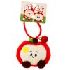 Charming Plush Christmas Apple Keychain Pendant - Cute Children's Gift for a Festive Atmosphere